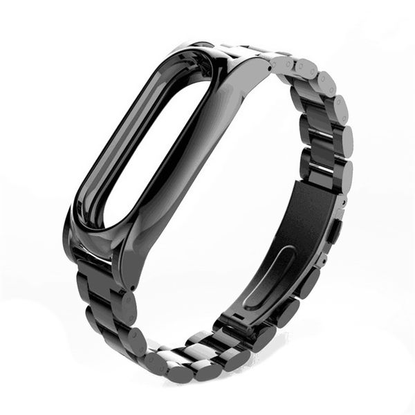 

watch strap for mi band 2 magnet stainless steel luxury wrist strap metal wristband dignity for sale dropship f7, Black;brown