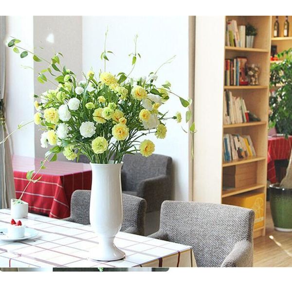 Acheter Bricolage Frais Fleur Artificielle Oeillet Soie Fleur Faux Plante Pour La Fête Des Mères Home Party Décoration 8 Couleurs 083 De 191 Du