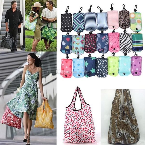 

nylon foldable shopping bags reusable storage bag eco friendly shopping bags tote bags wx9-199