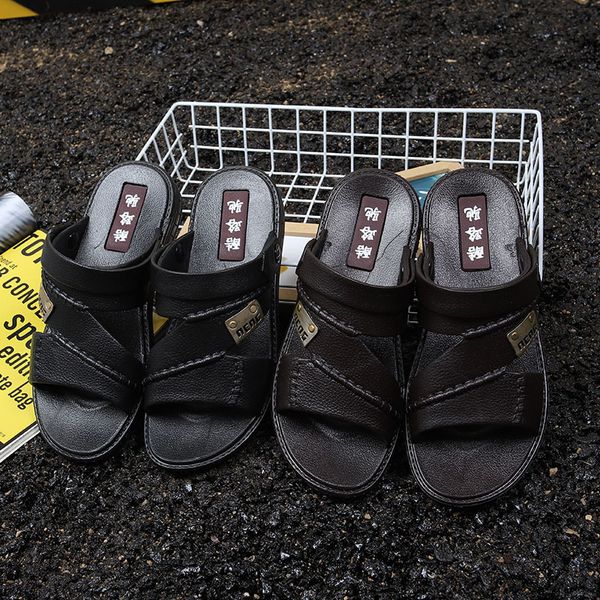 

61-66 men sandals comfortable brand summer casual beach sandals #ml811611, Black