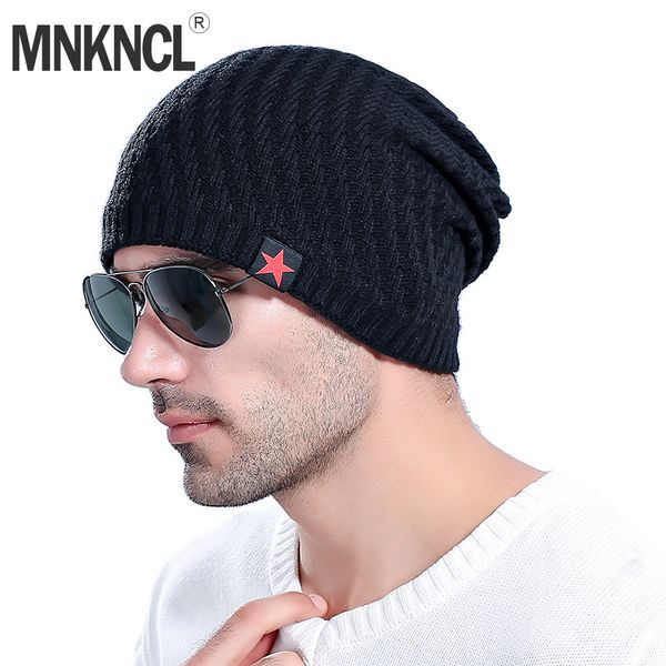 

mnkncl beanie winter hats cap men women stocking hat beanies knitted hat male female warm wool cap winter