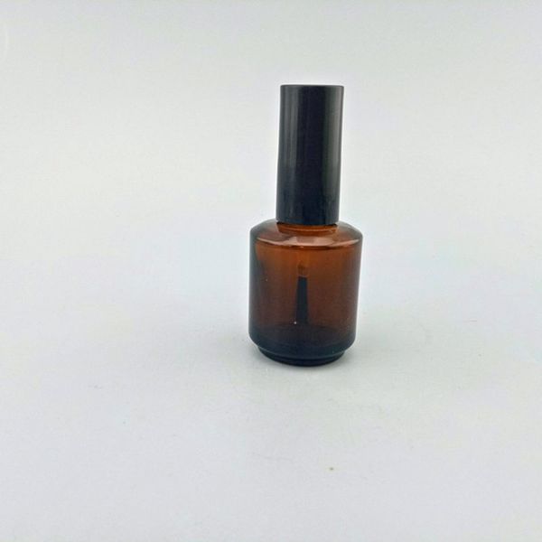 

18ml glass nail polish bottle makeup tool polish empty cosmetic containers nail glass bottle with brush f825