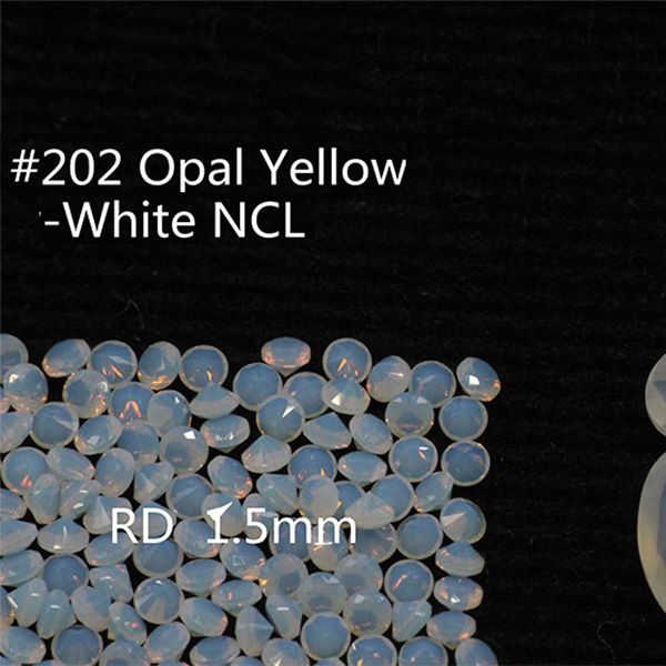 

1.75mm round nanogem crystal white colors facet cut thermostable synthetic loose gemstone for jewellery 1000pcs per color a lot, Black