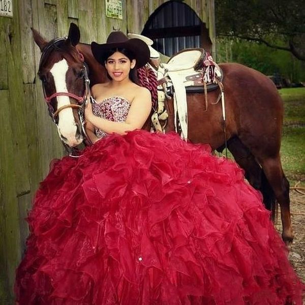 

блестящие красные платья quinceanera из бисера милая бальное платье с оборками и шлейфом поезда пром вечернее платье конкурс vestido de 15 a, Blue;red