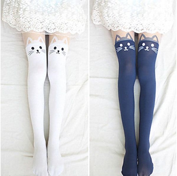 

lovely kitty velvet lolita velvet stockings (4 colors, Silver