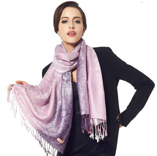 

scarves wraps for women cashew leopard long shawls 180*70cm cotton fringes pashmina winter silk scarf, Blue;gray