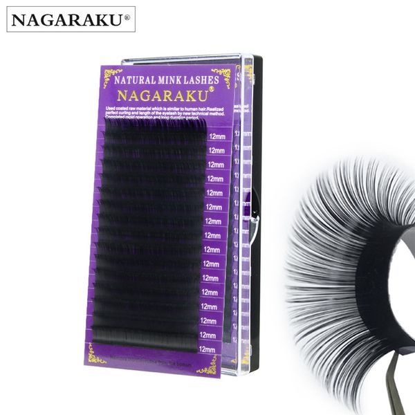 

nagaraku 8~15mm eyelash extensions 3d mink individual eyelashes soft natural long false eyelashes fake false eye lashes eye makeup extension