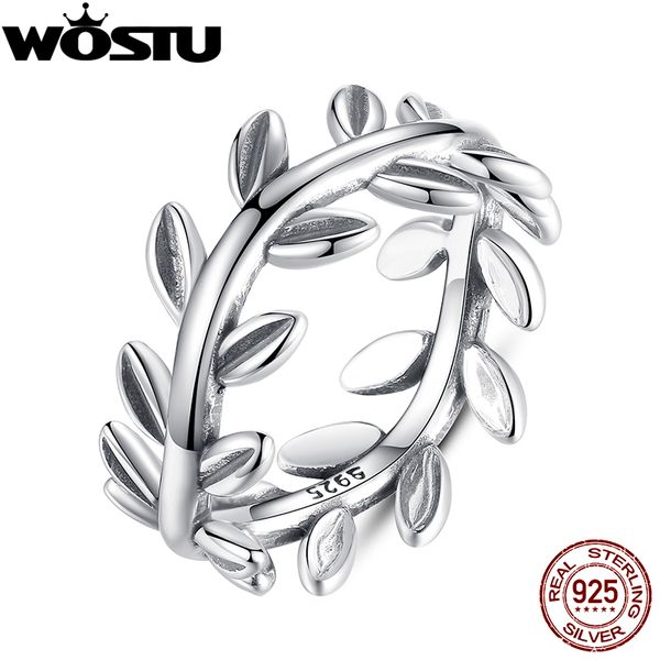 

высокое качество 100% стерлингового серебра 925 лавровый венок обручальные кольца для женщин женский подлинный оригинальный подарок ювелирны, Slivery;golden