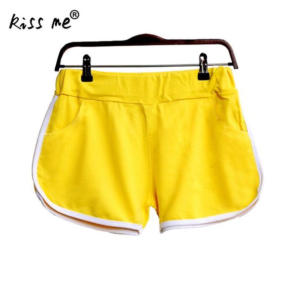 yellow running shorts womens