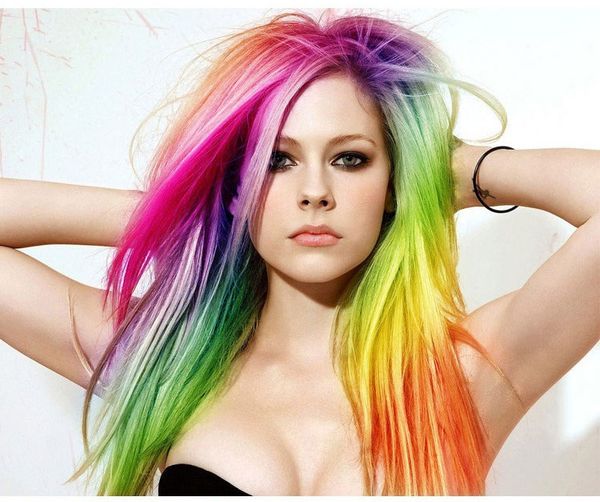 Synthetic Hair Clip In Hair Extensions 12 Solid Colors Long