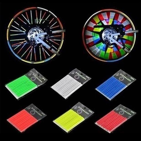 

mtb bike steel reflective strip spoke wind fire wheel reflective card bicycle spokes reflex rim spoke steel wire cycling safety