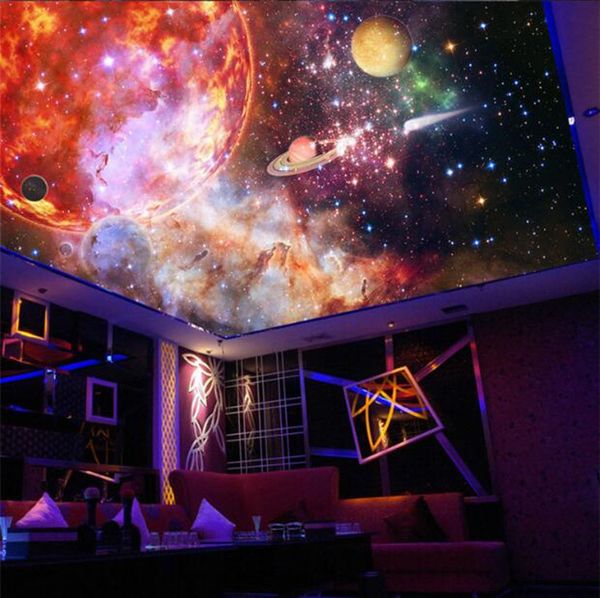 Custom Photo Wallpaper Wall Painting Galaxy Starry Sky Nebula Ceiling Zenith Mural Papel De Parede 3d Living Room Bedroom Decor Good Hd Wallpaper Good