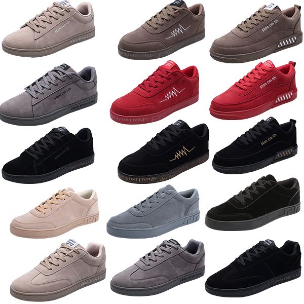 

brand leather men's suede flats fashion leisure folding driving shoes men's loafers moccasins for men walking shoes skateboard sho, Black