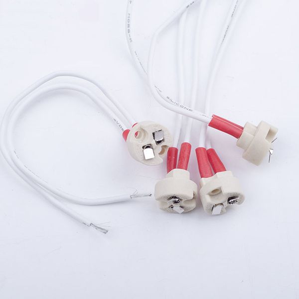 

European Regulations G5.3 Lamp Base Holder MR11 MR16 Lamp Base for LED Spotlight Lamps GU5.3 Aging Light Socket Ceramic Durable