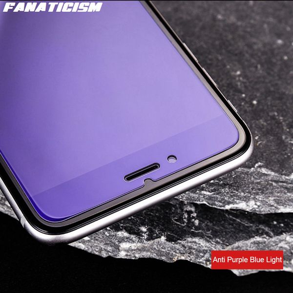 

anti-purple blue light tempered glass screen protector for iphone 11 pro xr x xs max 5s se 6s 7 8 plus tempered glass