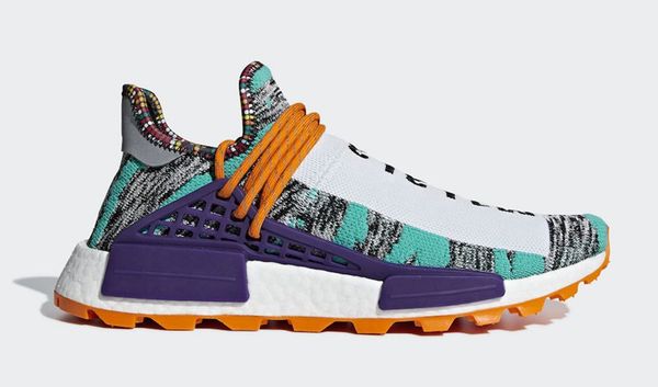 

2018 relea e pharrell william x original nmd hu trial olar pack m1l3l3 human race men women running hoe authentic neaker with box