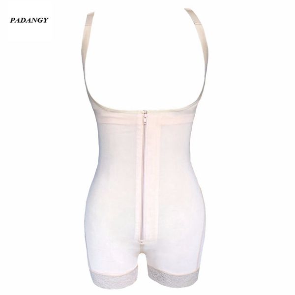

2017 padaungy waist trainer slimming underwear bodysuit women lingerie corset body shaper sashes shapewear control pants black, Black;white