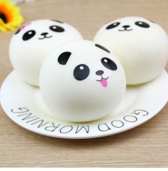 Squishy Panda Bun Squishy Slow Rising Creme Duftendes Dekompressionsspielzeug Squeeze Healing Toy Kawaii Kinder Stressabbau Geschenk 4/7CM