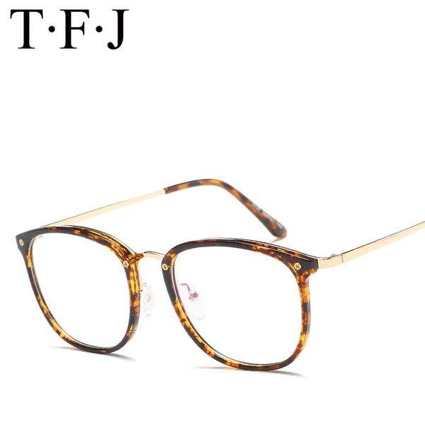 

vintage round transparent glasses women men tr eyeglasses leopard optical spectacles trendy eyeglass frames accessories, Silver