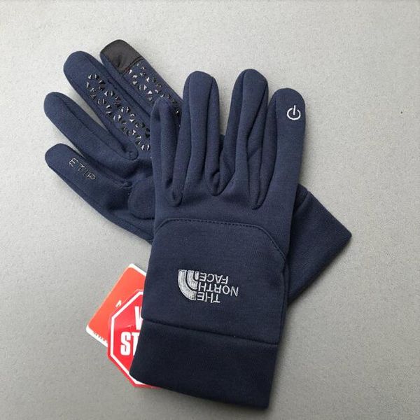 

Tn fmen women mountaineering fleece velvet outdoor cycling port to keep warm touch embroidery ki touch creen glove