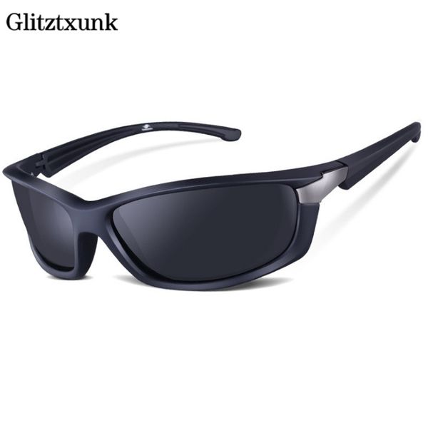 

glitztxunk brand men's polarized sunglasses rectangle driving glasses mirror sport mens sun protection glasses for men, White;black