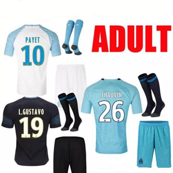 

Kit 2018 2019 olympique de mar eille occer jer ey 18 19 thauvin l gu tavo payet home away third men et football hirt maillot de fo