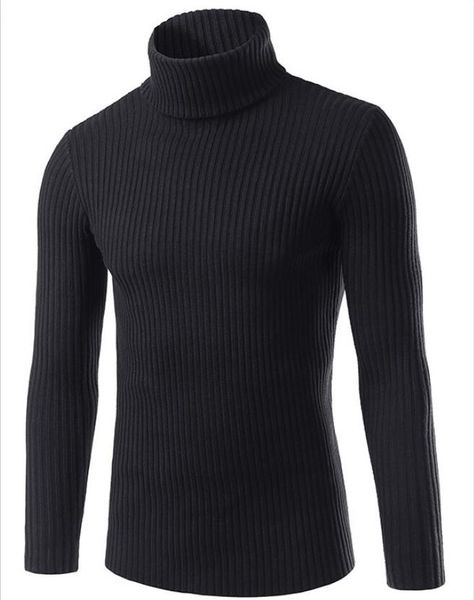 

Зима Высокая Шея Теплый Свитер Мужчины Водолазка Мужские Свитера Slim Fit Пуловер Му