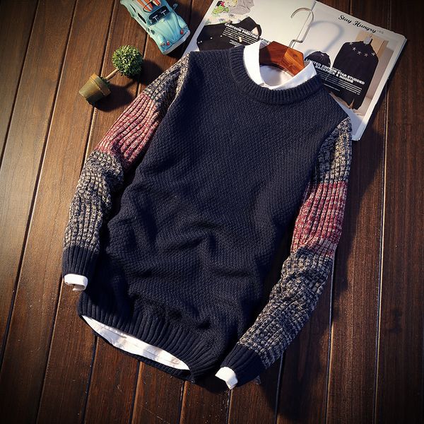 

coat for men wool casual sweaters mens windbreaker fashion jumper striped sweater 2017 turtleneck knitting eden park m07, White;black