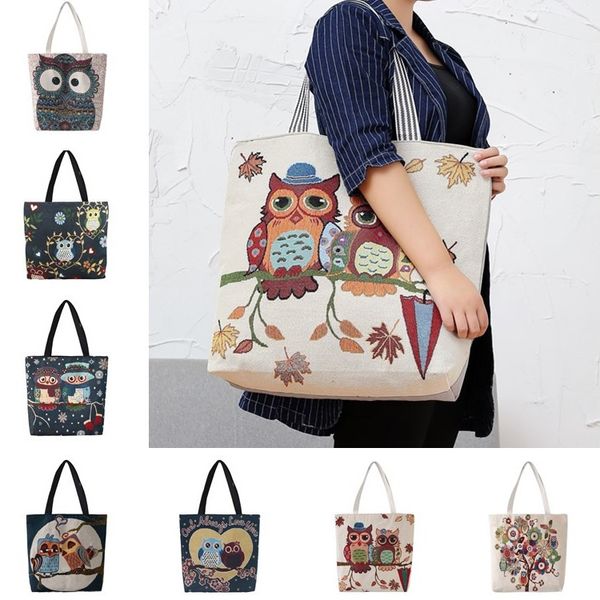 

portable handbag fashion reusable canvas bag beach shoulder bag folding shopping travel bag colorful handbag packing bags t6i029