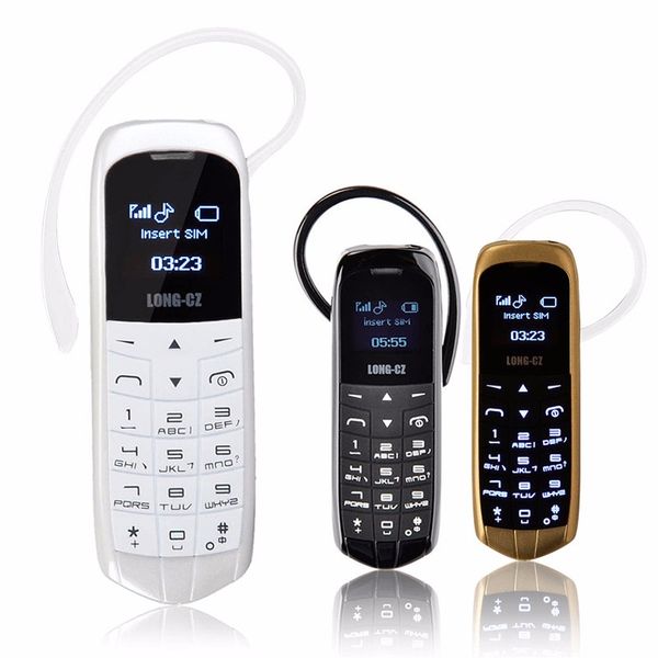 Longo-cz j8 magia de voz bluetooth discador celular rádio fm mini telefone celular bluetooth 3.0 fone de ouvido longa espera telefone móvel