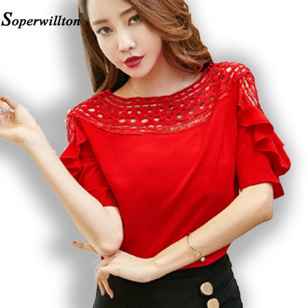 

fashion women's shirt tunic summer blouses 2018 new women ladies and blouses plus size 3xl female black white red blusa