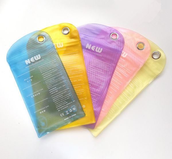 

11.5 * 23 см водонепроницаемый чехол молния протектор розничная упаковка упаковка пвх сумка для телефона чехол бесплатная доставка