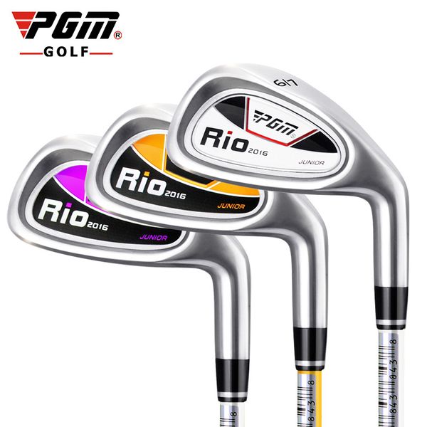 

wholesale-authentic pgm children's girl golf clubs iron driver for boy 7 iron right-hand inferior steel exercise cartoon ultralight clu