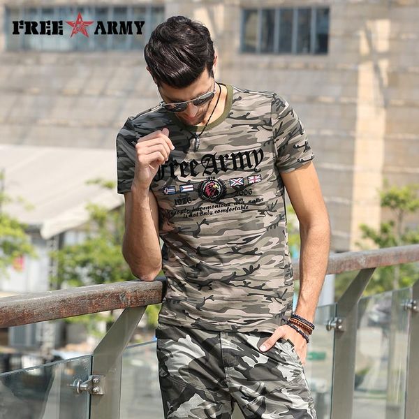

Pullovers Designer Summer Tshirt Men 'S Short Sleeve T Shirts Cotton Flag Printing Military Camouflage Shirts Anti -Mosquito Tees Tops