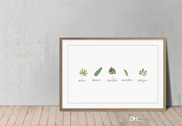 

Tropical Flora Minimalism Leafs Art Poster Print Plants Wall Decor Pictures Painting Home Decor Poster Canvas Unframe 16 24 36 47 Inches