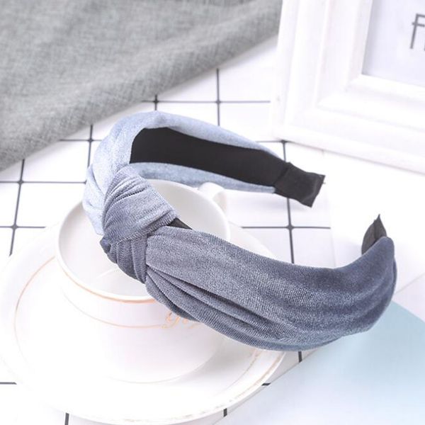 

2018 Women Fashion Headband Twist Hair Band Ladies Retro Bow Tie Hairband Girls Elastic Velvet Headwrap 60pcs