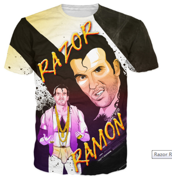

new arrival men/women razor ramon 3d printed t-shirt summe style fashion casual t-shirt u495, White;black