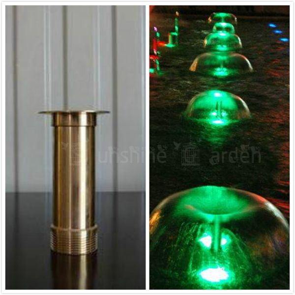 

2pcs copper mushroom hemisphere nozzle g1/2" male and g3/4" female connector fountain sprinklers brass foundtain sprinkler head