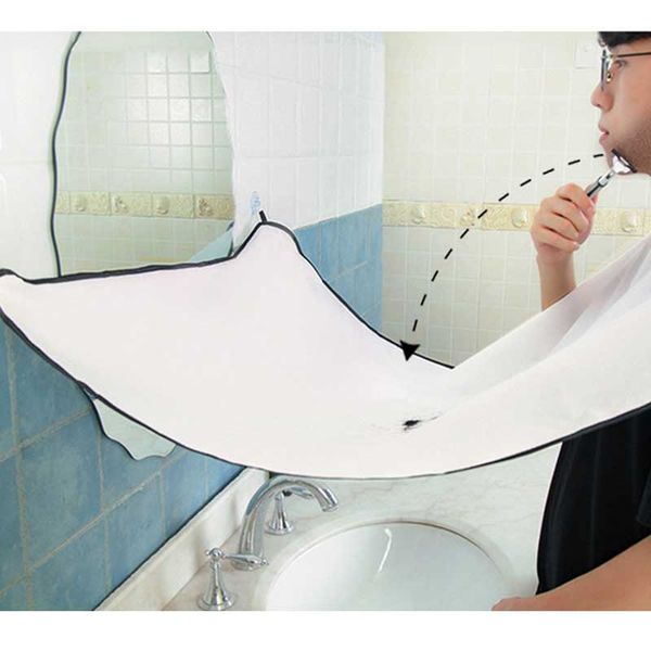 

5pcs man bathroom apron black beard apron hair shave apron for man waterproof floral cloth household cleaning protecter 120x80cm