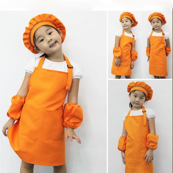

1pc cute kids child children apron cooking baking apron pink children's aprons