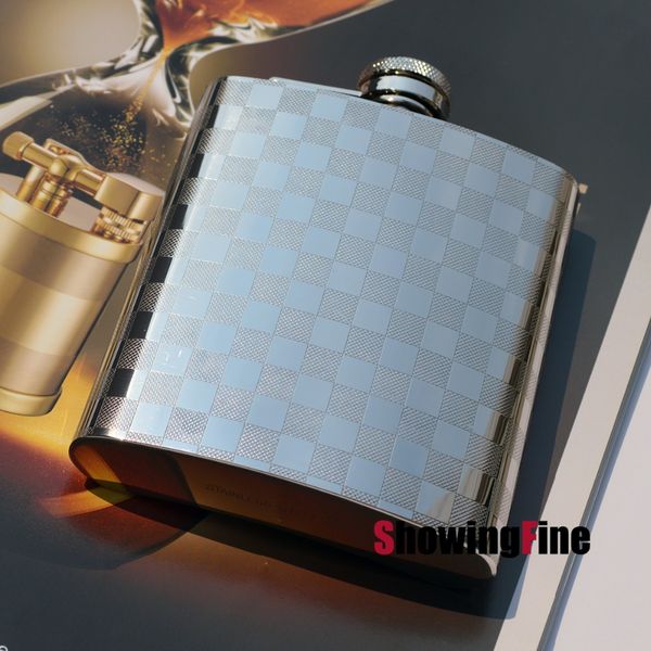

8oz 8-18 stainless steel fancy whisky drink alcohol liquor flask hip practical flagon with flannel bag package