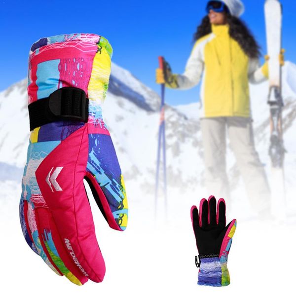 

heilsa ski gloves wild snow 2017 new style lovers ski gloves water-proof warm bicycle