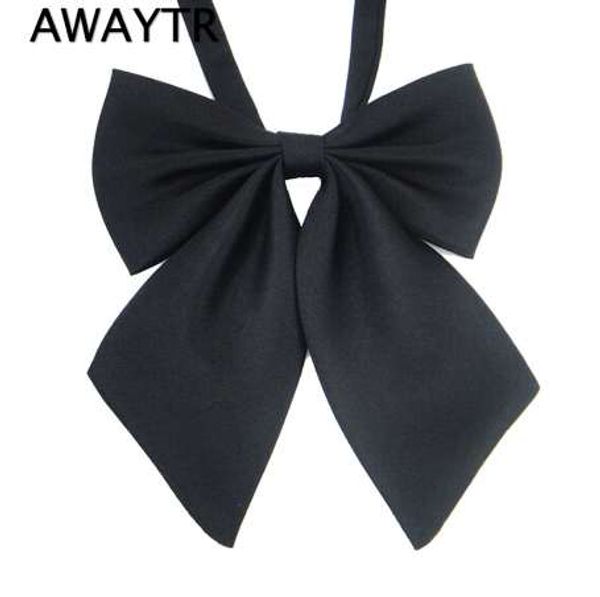 

fashion bow ties for women bowties girls trendy style bow knot neck tie cravat casual party banquet bow tie, Black;gray