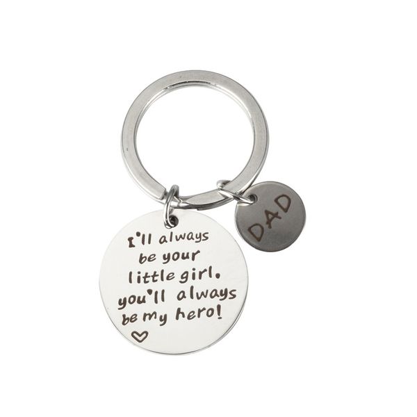 

dad my hero personalized key chain, custom key chains,gifts for fathers day father birthday gift,present, Silver