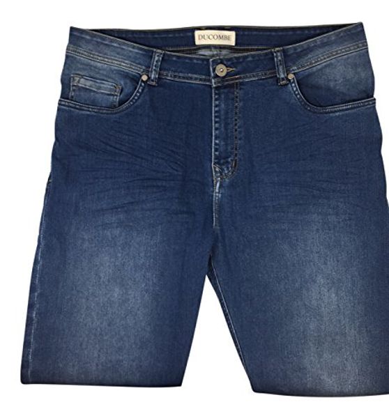 

ducombe 29 inches inseam jeans - a classic 5 pocket straight fit jean for men under 5â6â - blue mens jeans 29