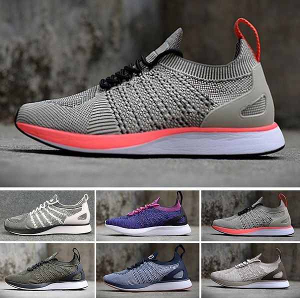 

2018 Flying Racers Trainers Knit Oreo Black White Grey casual Air Lunar Free jogging Shoes Men Women summer shoes size 36-45