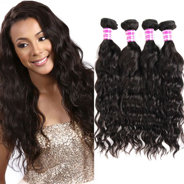 

grade 8a mink brazilian peruvian malaysian indian hair weave bundles water wave big curly virgin hair bundle deals unprocessed remy hair, Black