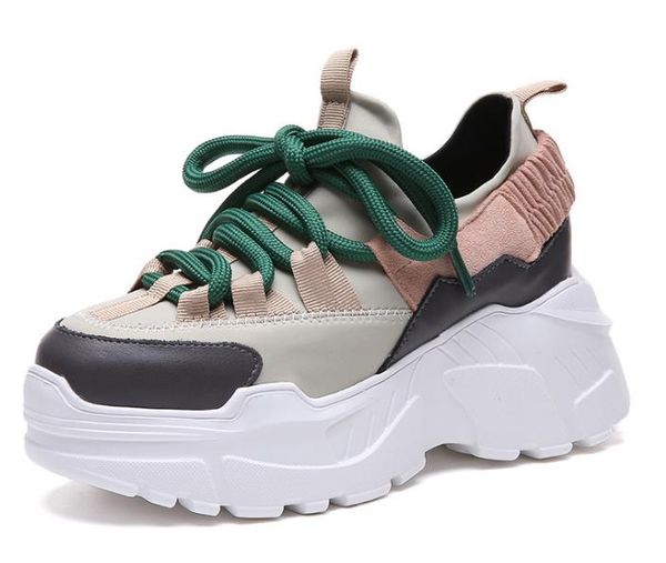 

HOT pring Autumn Women Casual Shoes Comfortable Platform Shoes Woman Sneakers Ladies Trainers chaussure femme 8CM