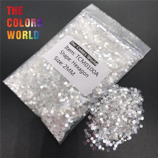 

tcm0100a white with silver light color metallic luster hexagon shape nail glitter for art decoration makeup facepaint henna diy, Silver;gold
