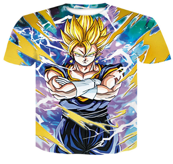 

новое прибытие мужчины / женщины классический аниме гоку dragon ball унисекс 3d печатный футболка summe мода стиль хип-хоп повседневная футб, White;black